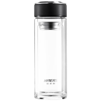 哈尔斯(HAERS)简尚双层玻璃杯HBL-W-300-75 300毫升
