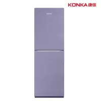 康佳 BCD-245W2J-A 三维循环风 急速冷冻 电脑智能温控 245升 汉玉紫玻璃面板 两门大冷冻冰箱