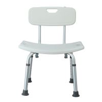 罗达菲 铝合金洗澡沐浴椅 白色带靠背