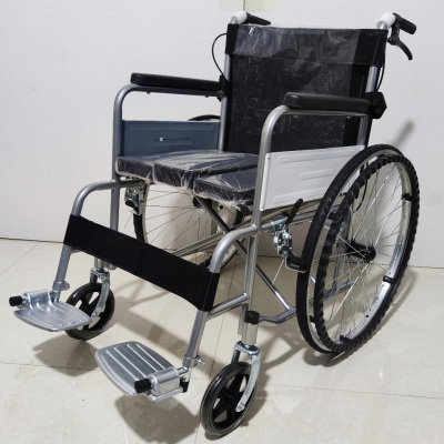 金寿堂 功能轮椅 喷塑坐便实心胎 SYIV90-JS01