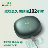 JIUYEE 耳背式助听器(左耳)CA中大功率RIC旗舰版64通道 JIUYEE REAL P1 墨绿