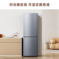 创维 (SKYWORTH) 186升小冰箱小型电冰箱 家用租房双开门两门冰箱 节能省电低音 二门双温 BCD-186D银