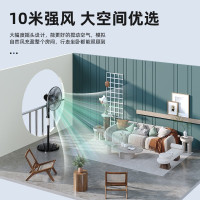 美的(Midea)工业风扇电风扇落地扇家用6叶18寸大风量强力大功率办公室远距强风轻音节能商用大风扇 FS45-22N