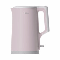 美的(Midea)电热水壶双层防烫速热不锈钢无缝一内胆大容量家用烧水壶 1.7L MK-HJ1722