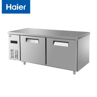 海尔(Haier) SPB-340C/D2 商用340升冷柜 高度1.5米厨房工作台 冷藏冷冻转换 不锈钢保鲜冰柜