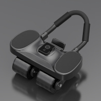 万多 QH5-BK 四轮自动回弹多功能健腹轮(计数器)黑