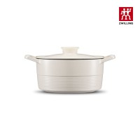 双立人(ZWILLING)铸铁饭釜锅22厘米 奶油白1020392