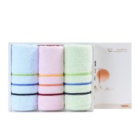 洁丽雅6734纯棉毛巾礼盒套装 三条装 (H)