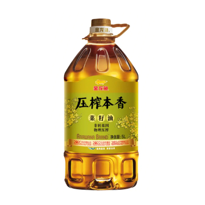 金龙鱼压榨本香菜籽油 非转基因 物理压榨5L