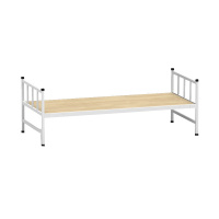 科朔床 现代简约铁架床 铁艺单人床 2米 KS-JH-ZH001G 灰白色 200*90