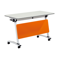 科朔折叠桌条桌长条会议桌翻版桌会议桌1400W*400D*750H FT-2214