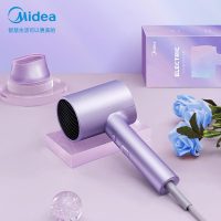 美的(Midea)MB-AJ0504千万负离子电吹风 大功率 家用速干柔顺护发吹风筒 电吹风机极光紫