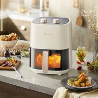 小熊(Bear)空气炸锅4.5L大容量可视炸锅家用多功能无油低脂旋钮 QZG-E12H9