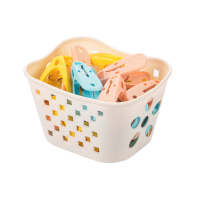 茶花(CHAHUA) 篮装夹(24只)28541K 红色 蓝色 绿色 礼品