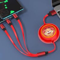 沃品(WOPOW) 太空舱伸缩100W快充 一拖三数据线 LC027