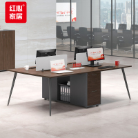 红心简约现代职员办公桌屏风工位隔断卡座办公桌hxjj-138组合四人位2400*1200*1050mmHXJJ-138