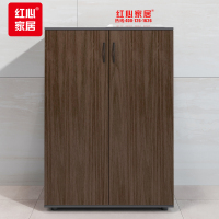 红心 木质文件柜办公室隔断柜茶水柜打印机柜资料档案柜储物柜两门hxjj-127矮柜800*400*1200mm