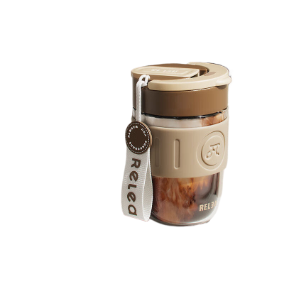 物生物(RELEA)星语玻璃杯360ML全新升级款醇厚咖