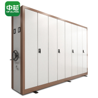 中芯档案密集架手摇式移动轨道密集柜文件档案柜一列四组每立方米单价