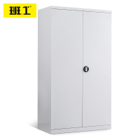 班工 工具柜车间重型储物柜带挂板铁皮柜加厚工厂收纳柜灰白色 五层无挂板
