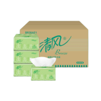 清风 软包抽取式面巾纸 BR38AE/BR38AE1 双层 200抽/包 3包/提 16提/箱