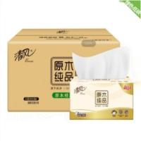 清风 原木纯品迷你软包抽取式面纸 BR38SC3/SC2/SCS1/SCN 双层200抽/包 3包/提 16提/箱