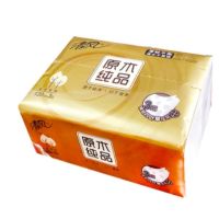 清风 BR14SCHJE/BR14SJ20EIP原木金装抽取式面巾纸 3层120抽/包 20包/箱 单位:箱