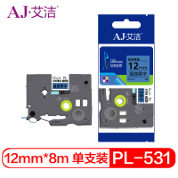 艾洁TZe-531兄弟标签机色带蓝底黑(单位:支)