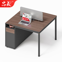 忠义屏风工位板式办公桌两人位员工桌时尚职员桌1200*1200*750