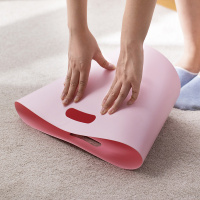 茶花垃圾桶无盖21*21*21手提塑料收纳垃圾筐*1526(两件)颜色随机