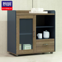黎明 茶水柜储物柜木质办公室文件矮柜办公餐边柜800*400*800mm