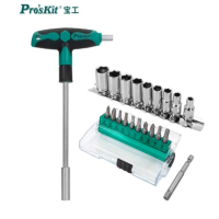 宝工 防滑T型起子组,20合1双色柄,SD9701M