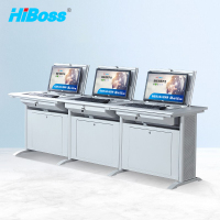 HiBoss 办公桌JHWJZ09豪华升级版三人位微机桌