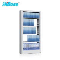 HiBoss 钢制书架JHDSM09单面1列1组五层灰白色