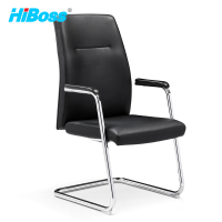 HiBoss 弓形椅会议室办公椅职员椅靠背椅班前椅家用休闲椅麻将椅