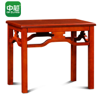 中芯方形油漆贴木皮茶几中式边几茶桌木桌