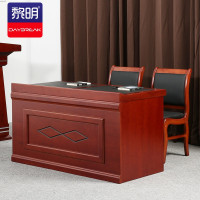 黎明 演讲台培训台油漆发言台操作台条形培训桌审判桌JYTZ-08-1两人位1.4米