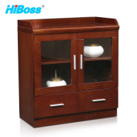 HiBoss 两门茶水柜JHCSG20办公储物茶具水杯收纳柜中式边柜油漆矮柜
