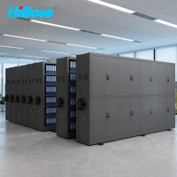 HiBoss 密集架档案柜移动式资料柜手摇密集架 一列三组每立方米单价