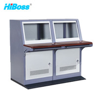 HiBoss 指挥中心琴台桌多媒体机房调度台监控室电脑操作台 双联