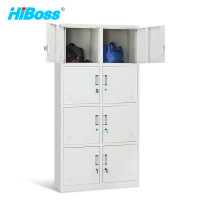 HiBoss八门更衣柜铁皮柜储物柜员工柜寄存包柜鞋柜