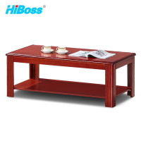 HiBoss办公茶几JHCJ03车间实验室长几公室双层长茶几沙发配套茶桌