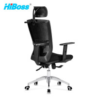 HiBoss 黑色皮质吧椅可移动升降吧台椅JHBY05 1台