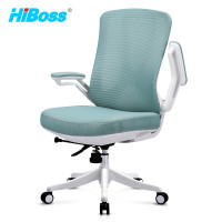 HiBoss电脑椅学习椅办公椅小户型书房家用学生座椅人体工学靠背椅白框610*580*980/1080mm