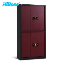 HiBoss保密柜文件柜铁皮子办公柜档案柜钢制防盗双节带斗保密柜
