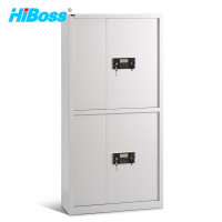 HiBoss电子保密柜密码柜档案柜资料柜钢制密码锁办公柜保密文件柜铁皮柜子双节电子锁带抽
