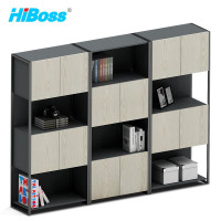 HiBoss 文件柜组合办公室保密柜资料档案柜隔断柜凭证柜木质财务柜储物柜2米高组合柜2400*400*2000mm