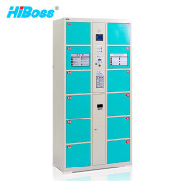HiBoss 存放柜商场超市单位寄存柜电子智能储物柜存包柜条形码12门