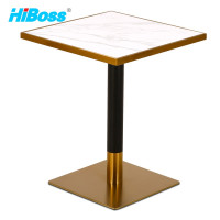 HiBoss 简约休闲洽谈桌阳台方桌奶茶店方形桌咖啡馆桌子办公休息区洽谈桌