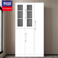 黎明 五门更衣柜办公铁皮柜文件柜金属柜子白色0.8mm加厚款JGNP-15L